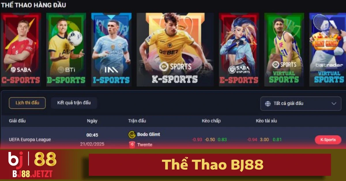 Thể Thao BJ88 4 Kèo châu Á (hay còn gọi là kèo chấp) là hình thức cược phổ biến nhất tại BJ88.